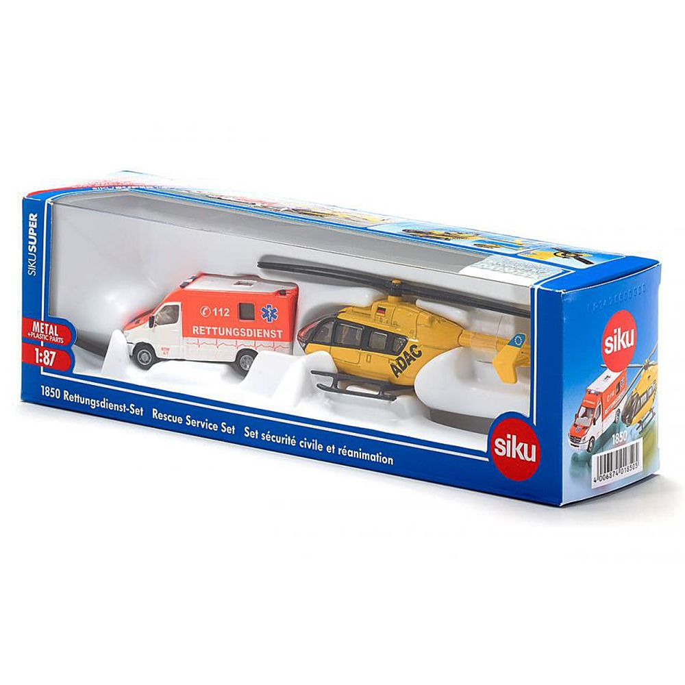 Спасителен Хеликоптер на ADAC и линейка