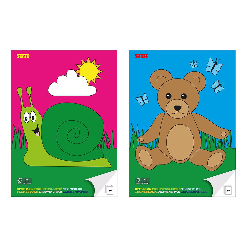 Скицник, формат А4, 30 листа