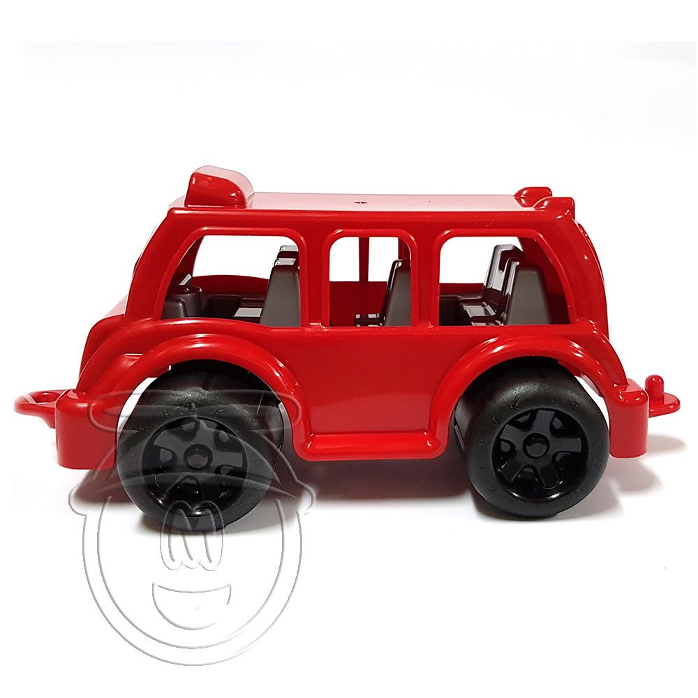 Пластмасов автобус, червен