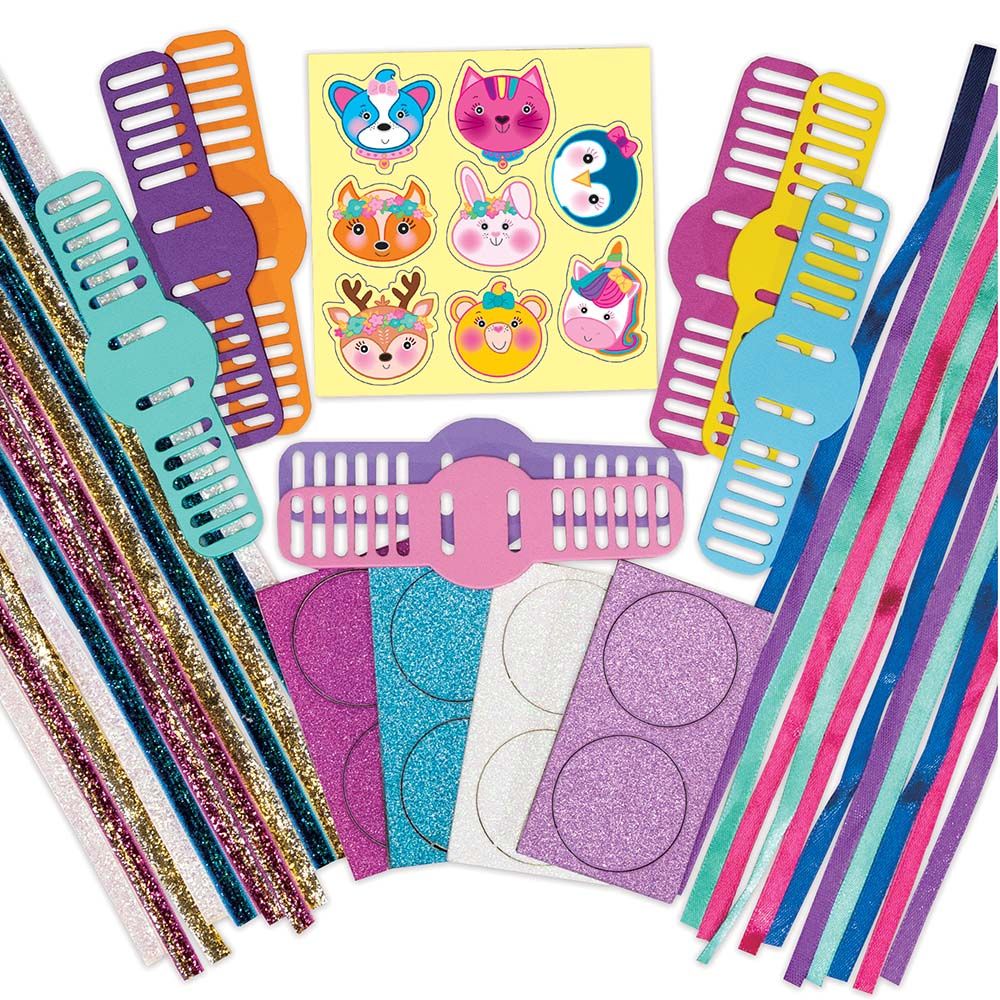 Направи сама гривни с панделки и стикери, Животни