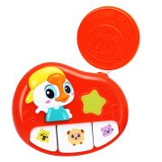 Бебешко музикално пиано, със щипка за закачане