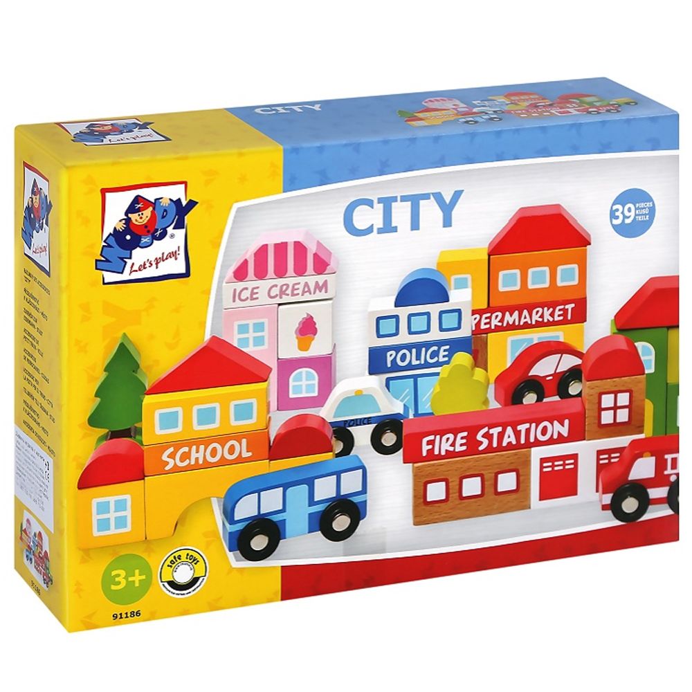 Дървен конструктор - град