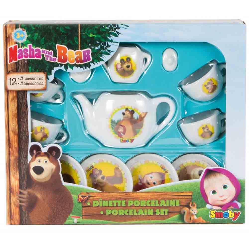 Детски порцеланов сервиз за чай, Маша и Мечока