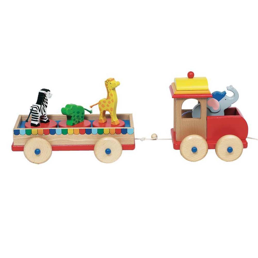 Goki, Дървено влакче с въртящи се животни