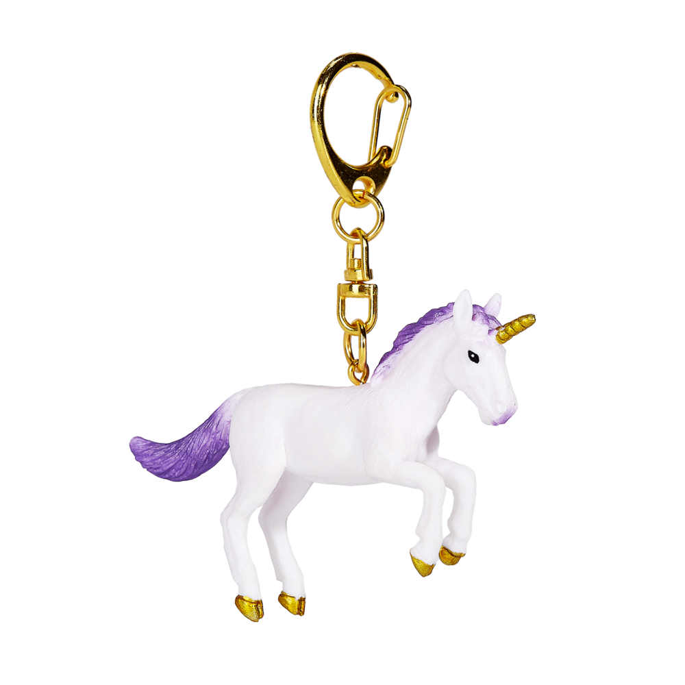 Ключодържател Еднорог изправен, пурпорен