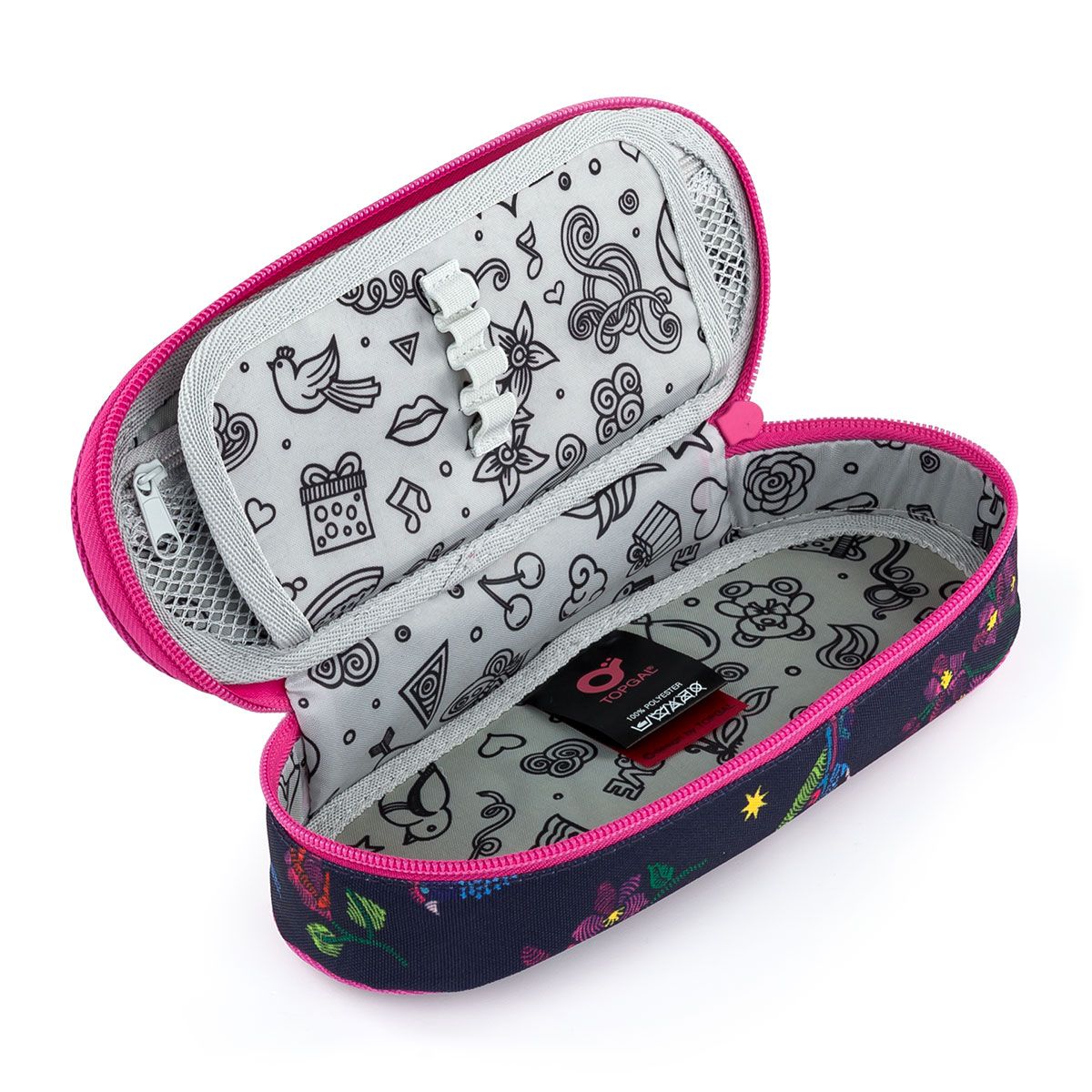 Ученически несесер, объл, Птици