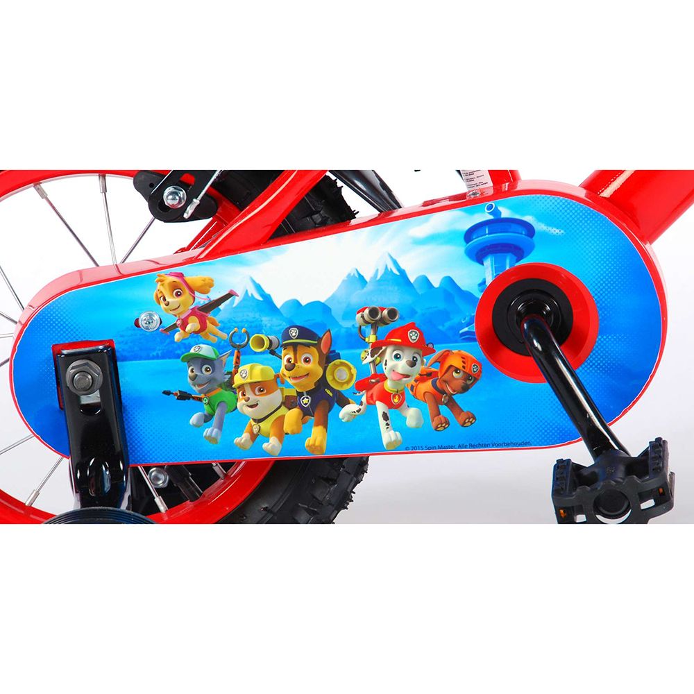Детски велосипед с помощни колела Пес Патрул, 12 инча