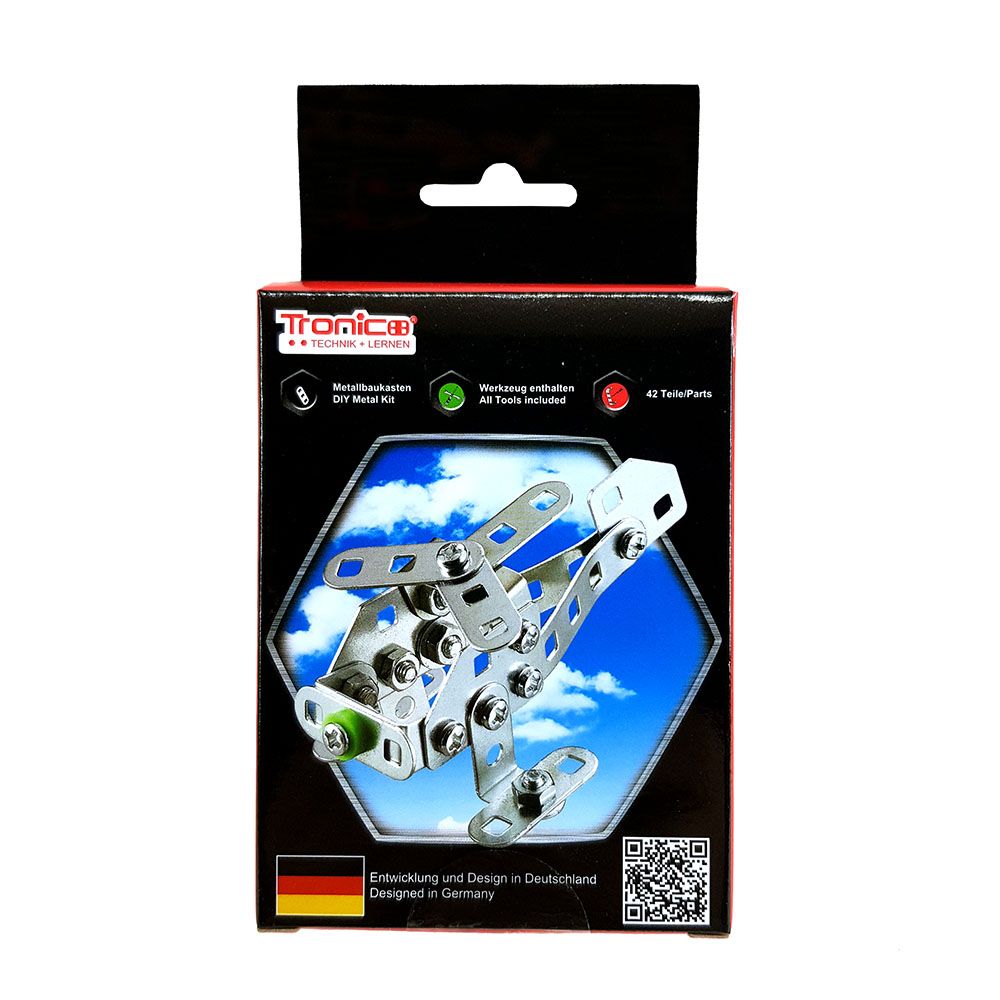 Silver Serie, Метален конструктор, Хеликоптер, 42 части, Tronico