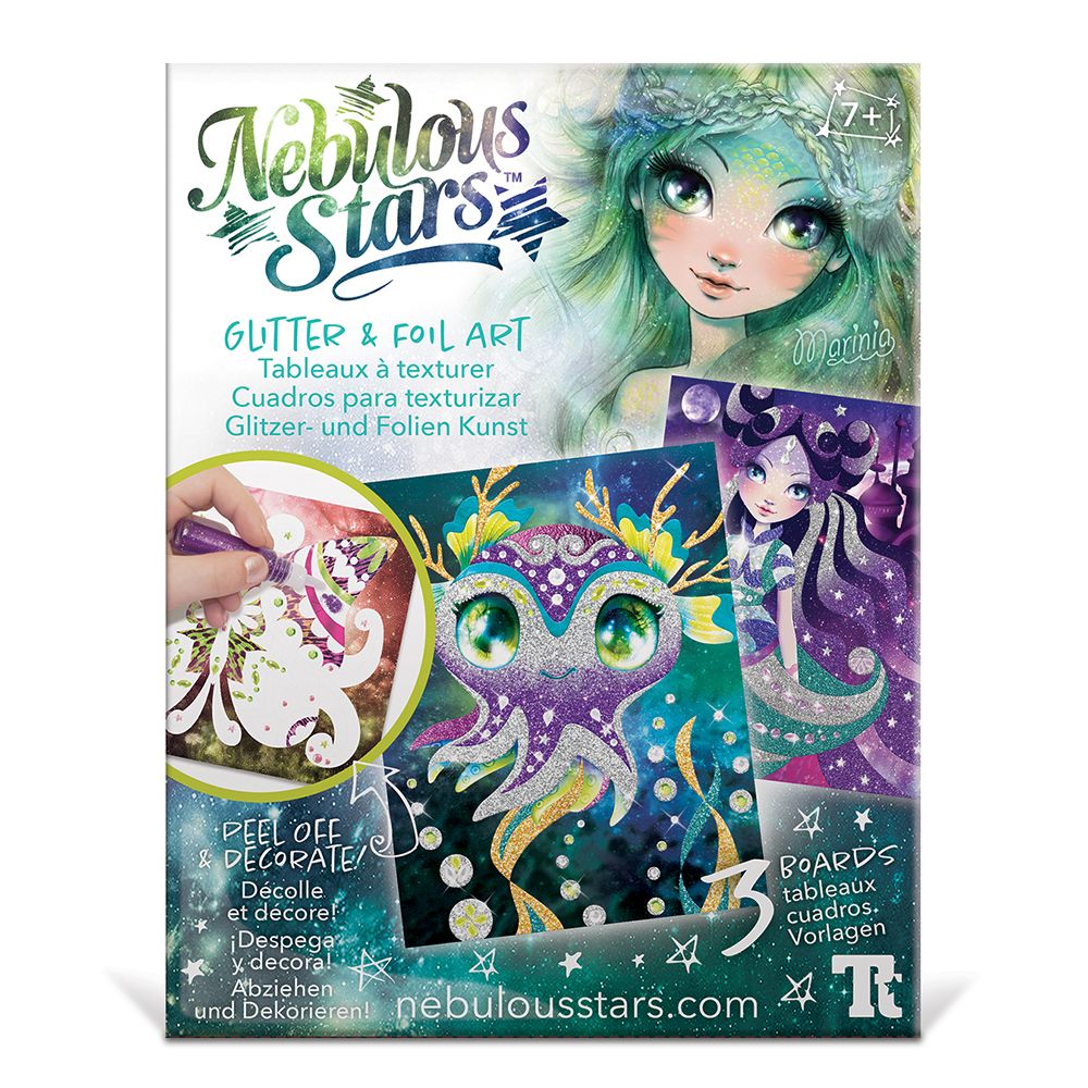 Изкуство с блестящ пясък и фолио, Мариния