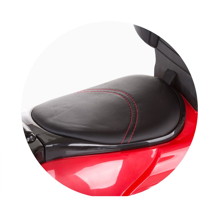 Количка за яздене с дръжка, Mercedes Benz GL63 AMG, червена