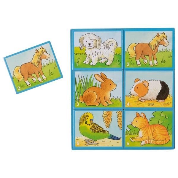 Дървена игра, Лото, Животни