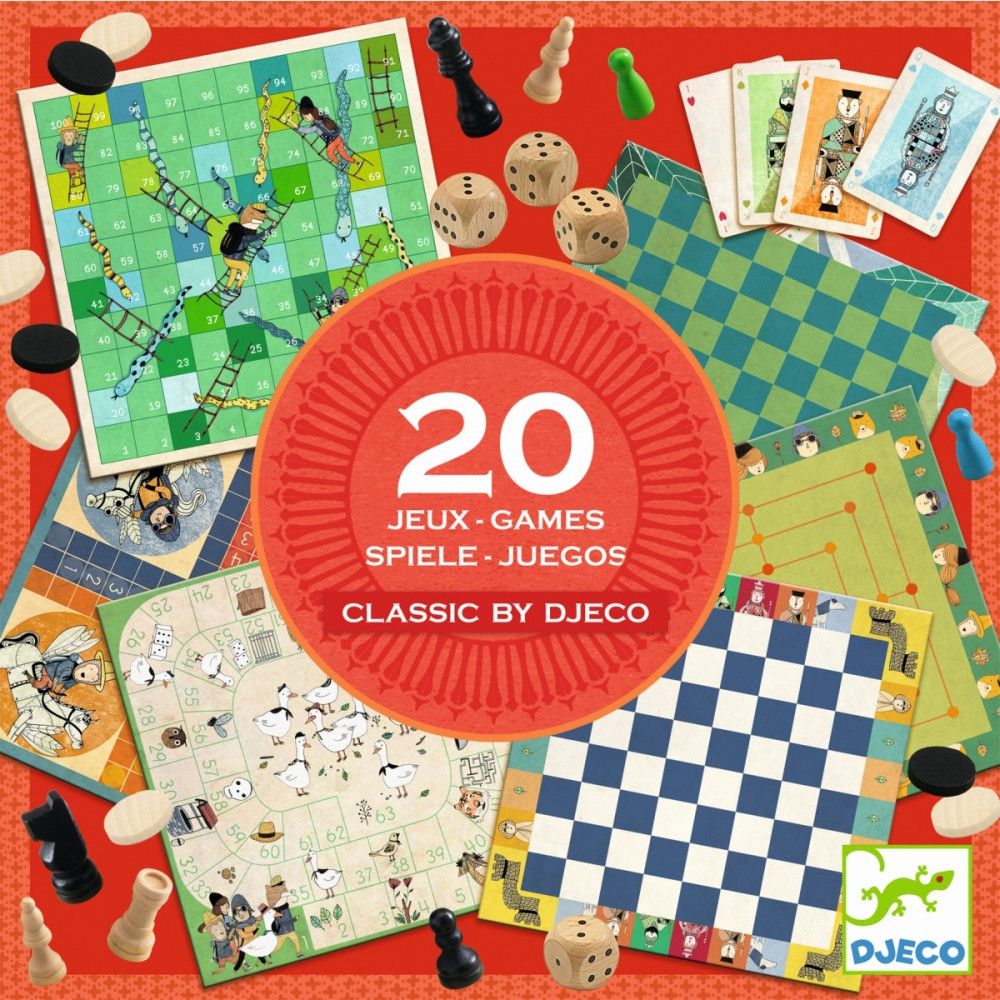 Djeco, Комплект от 20 игри за деца