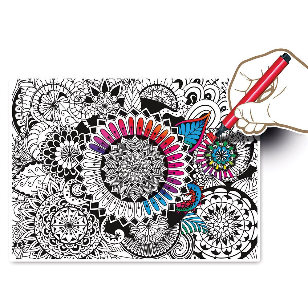 Мандала, 3Д пъзел за оцветяване 500 части