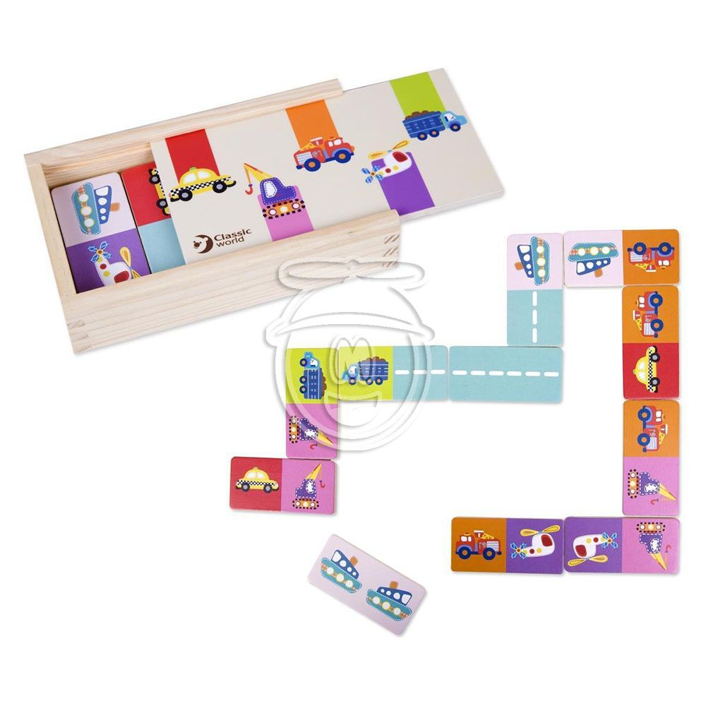 Дървено домино с картинки, Превозни средства