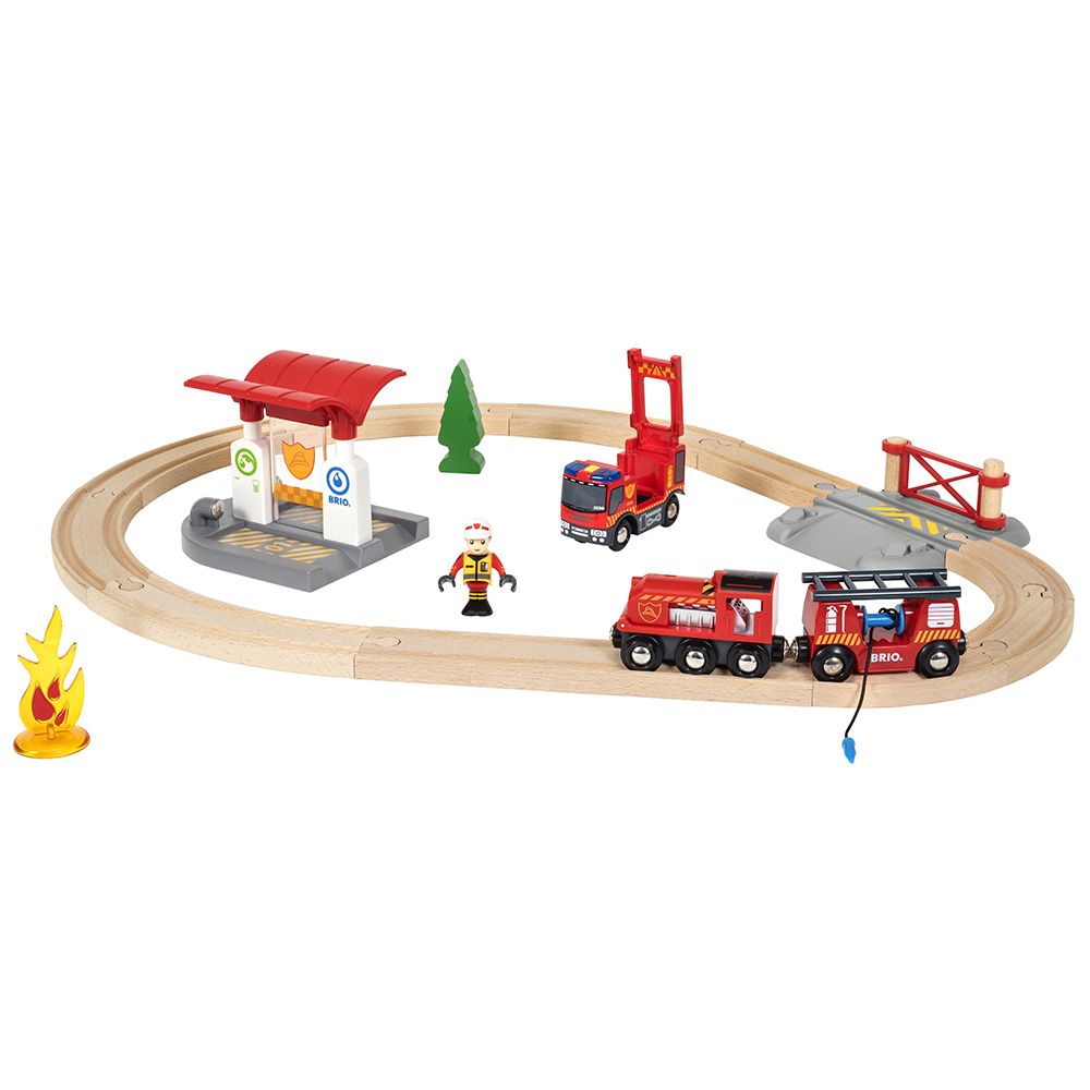 BRIO, Пожарникарско влакче с дървени релси