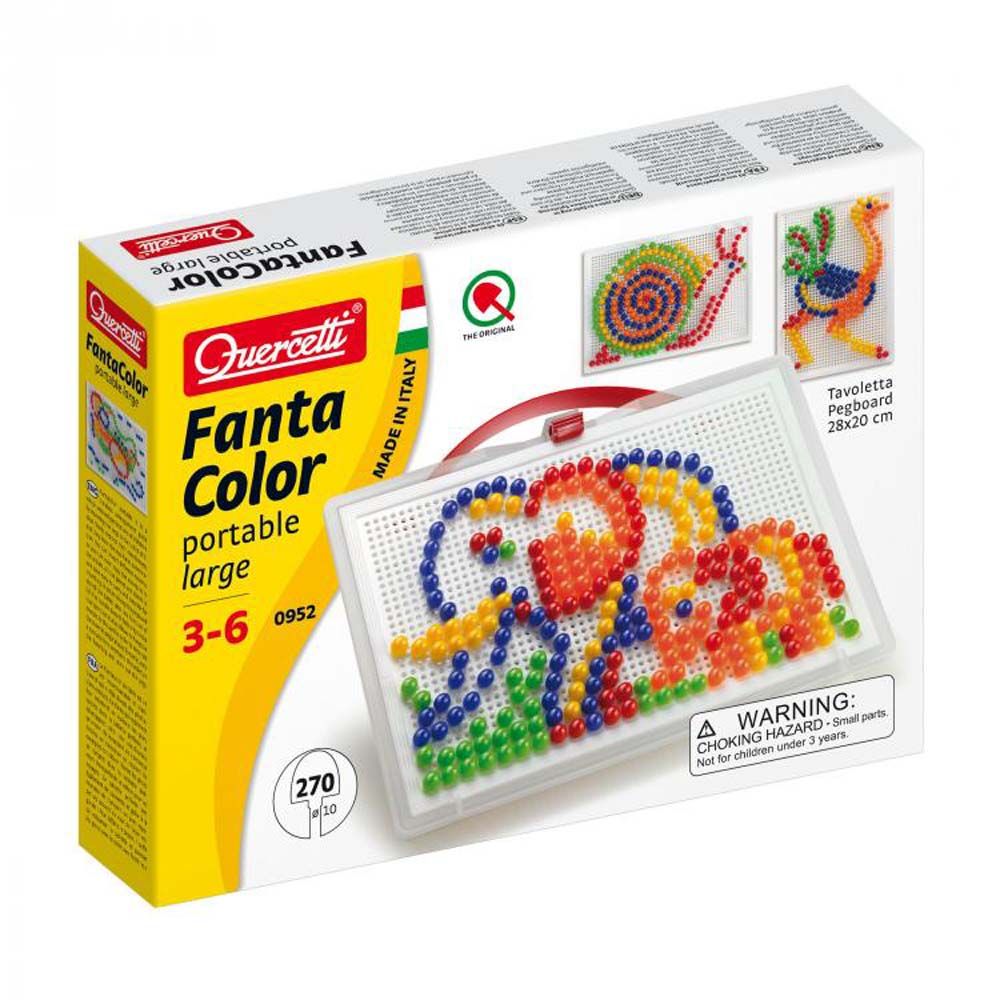 Quercetti, Мозайка FANTACOLOR PORTABLE LARGE, 270 части