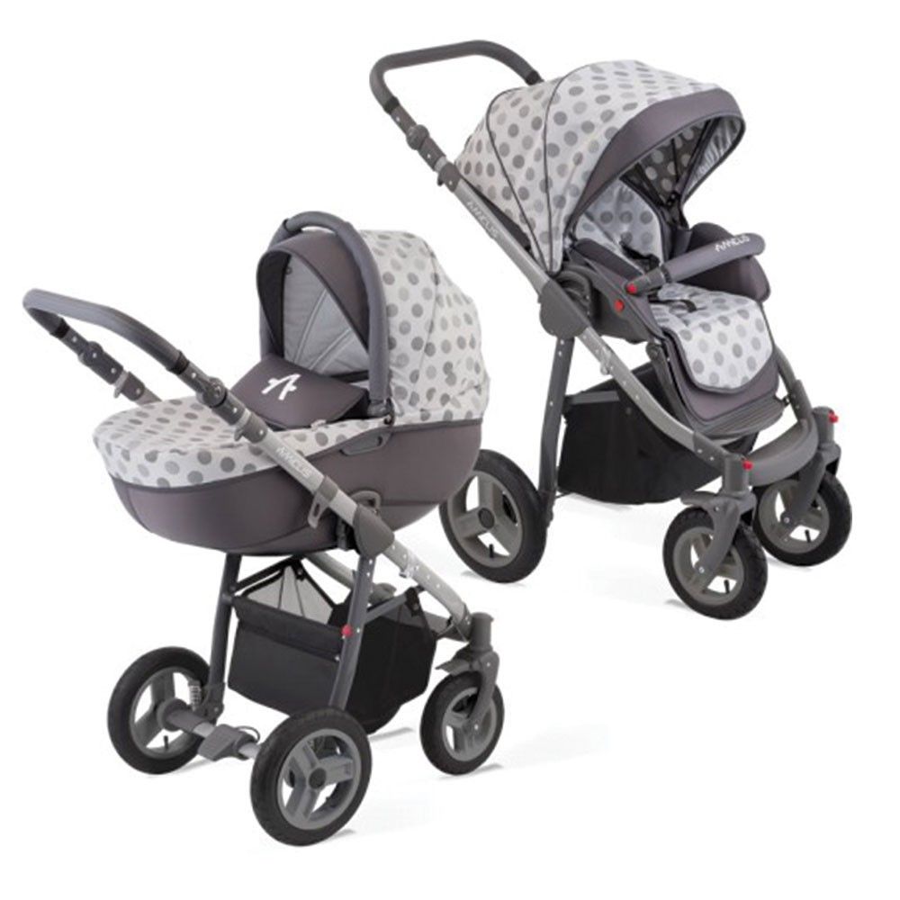 AMELIS, Комбинирана количка Pro 2 в 1, Amelis, точки