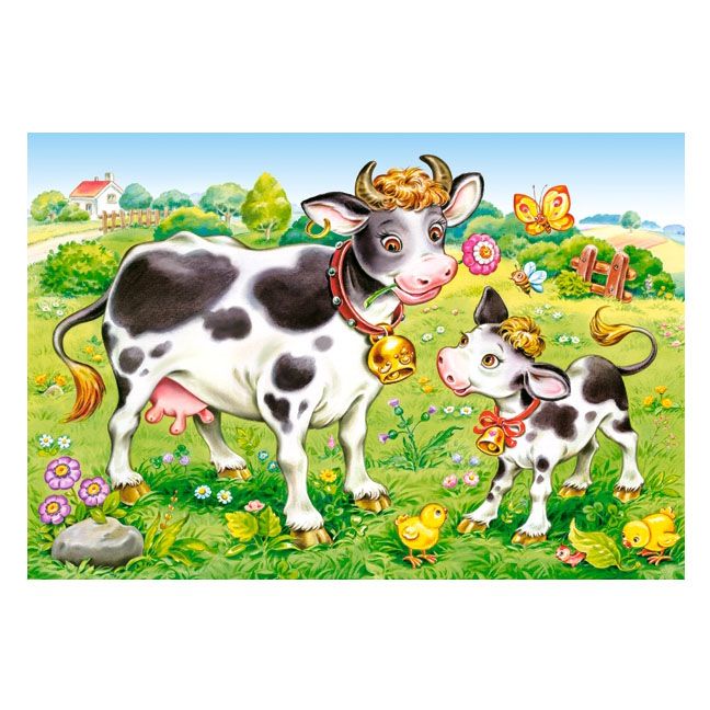Животните и техните малки, пъзел с 8, 12, 15 и 20 чаcти