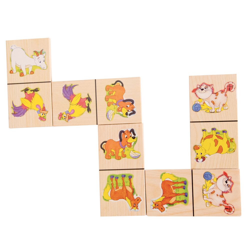 Дървено домино Домашни животни