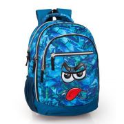 Раница с три отделения и преден джоб, Сърдитко