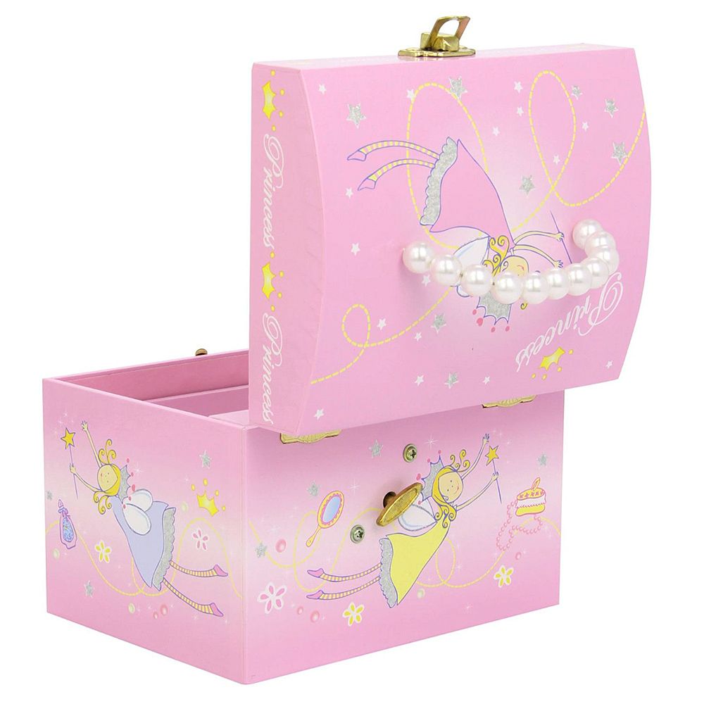 Музикална кутия за бижута с дръжка Принцеса