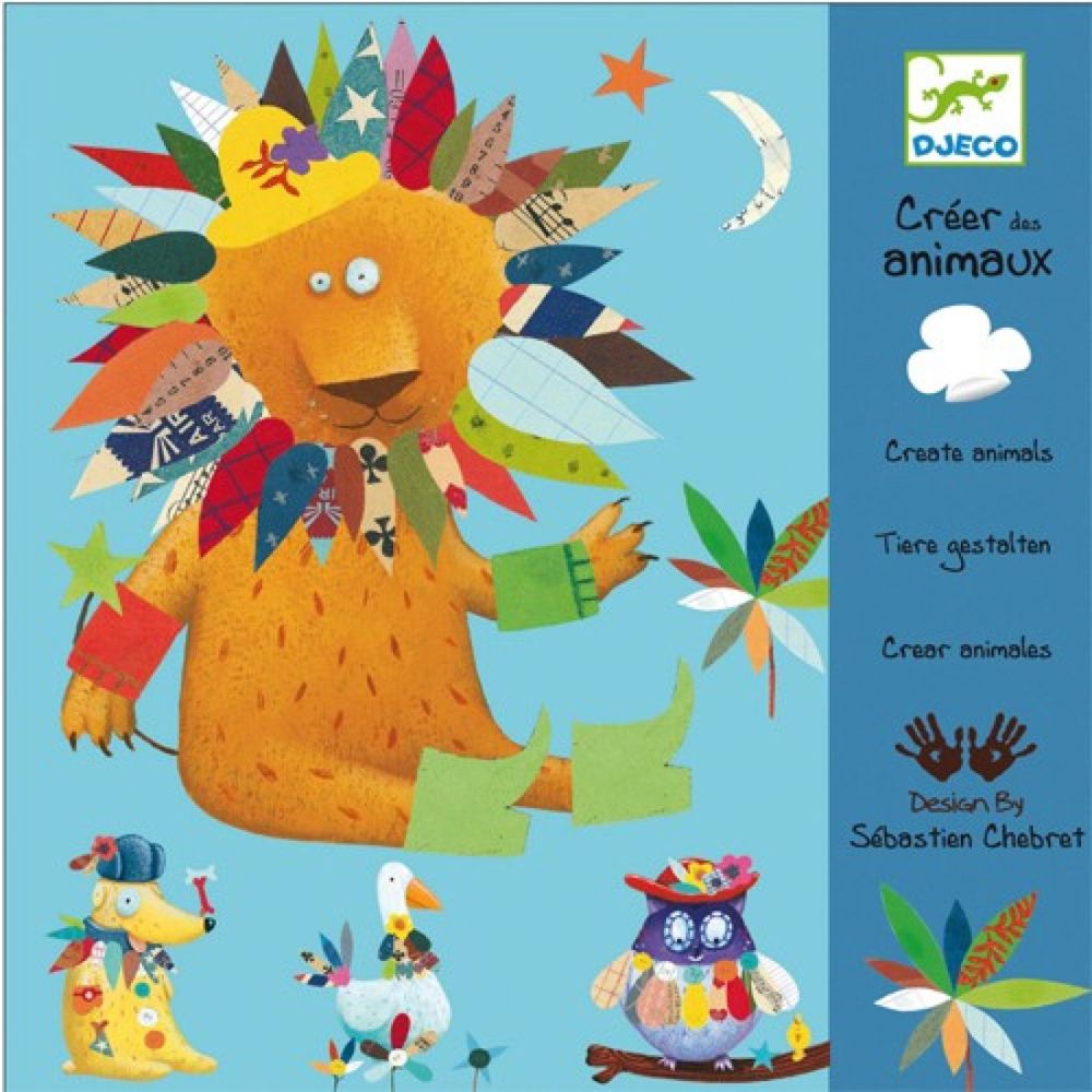 Djeco, Детски стикери, Декорирай животинче
