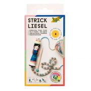 Комплект за плетене на френско плетиво с дървена кукла