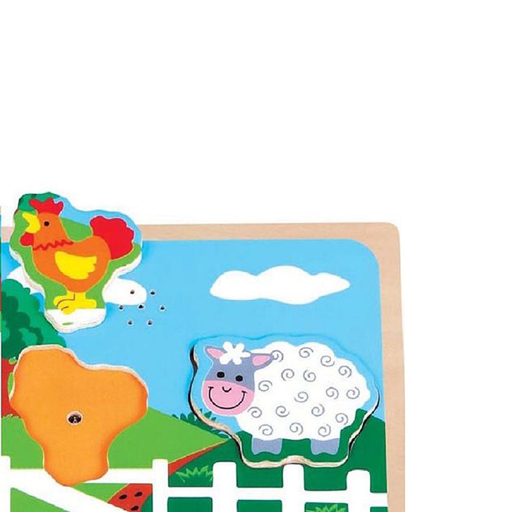 Дървен музикален пъзел, Ферма