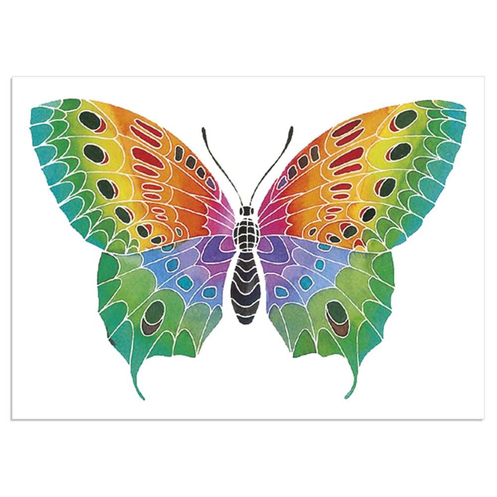 Aquarellum Junior, Комплект за рисуване с акварелни бои, Пеперуди