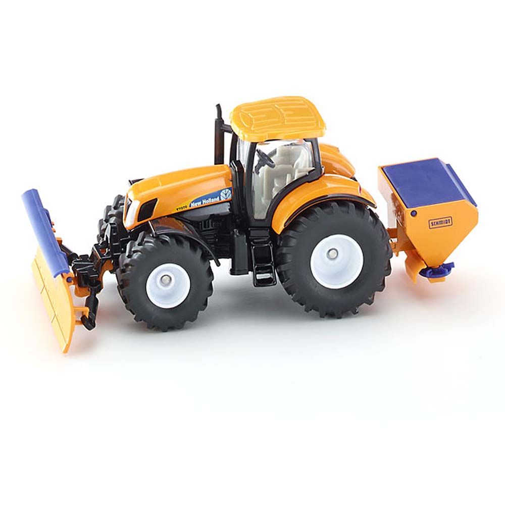 Siku, Трактор New Holland снегорин с разпръсквачка за сол