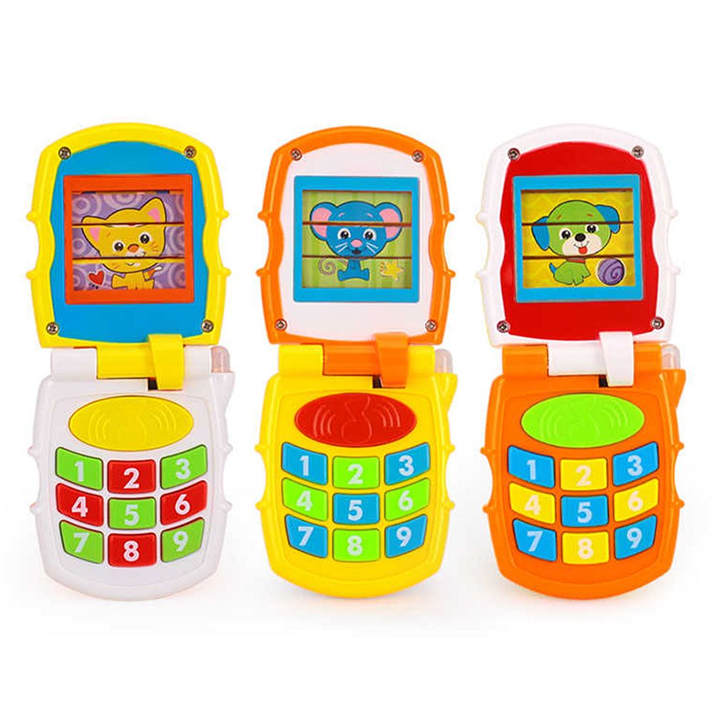 Бебешки мобилен телефон, с музика и светлина, асортимент