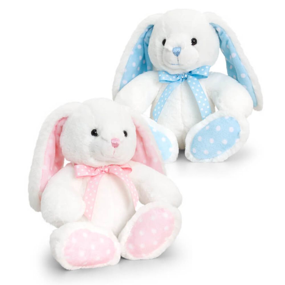 Бебешко зайче, бяло с точки, асортимент