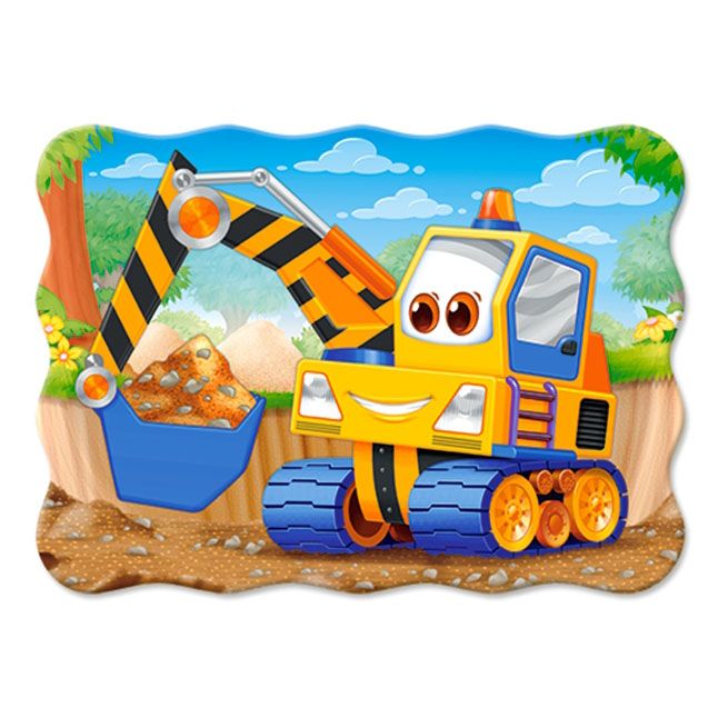 Жълто багерче, пъзел 30 части