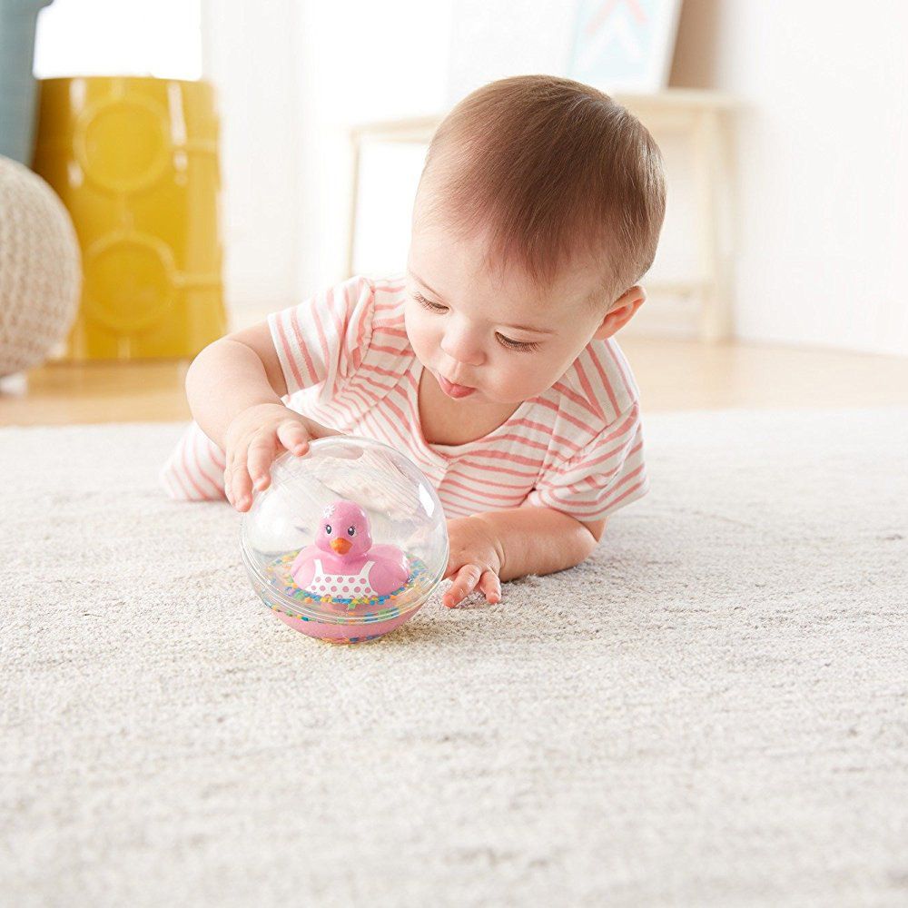 Забавна топка с плуващо пате, розово