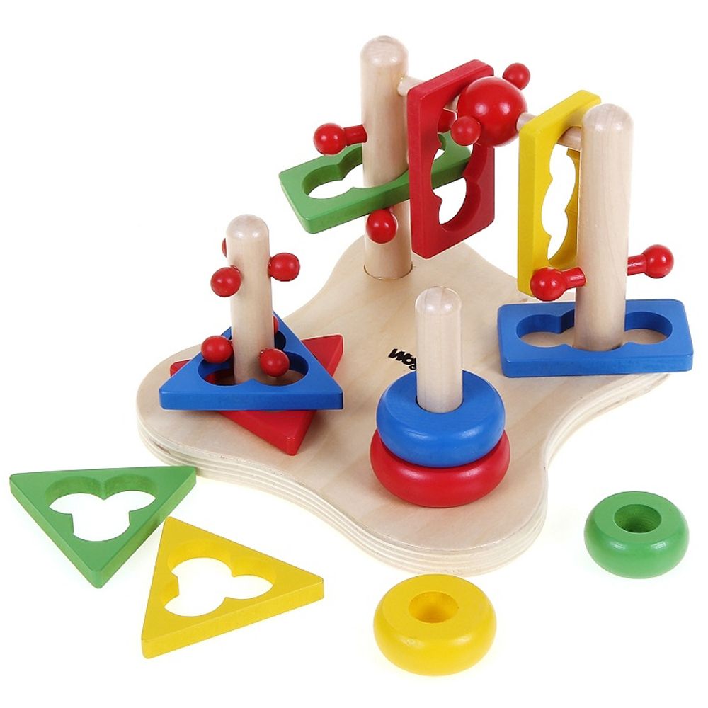 Дървена 3Д игра за моторни умения