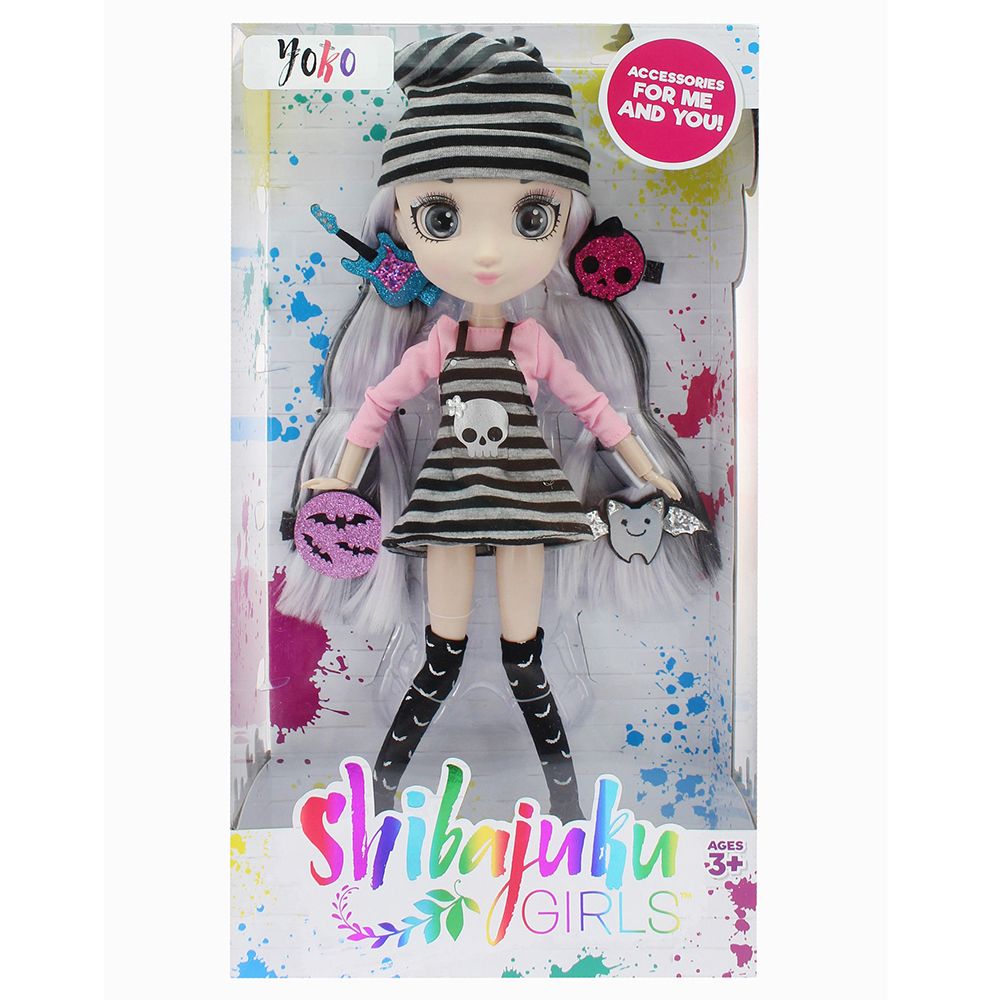 Кукла Йоко, с четири аксесоара за коса, 33 см