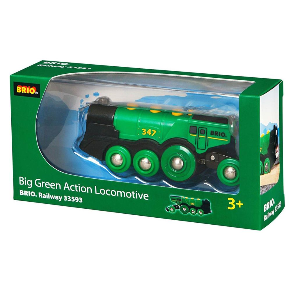 BRIO, Парен локомотив с батерия, зелен