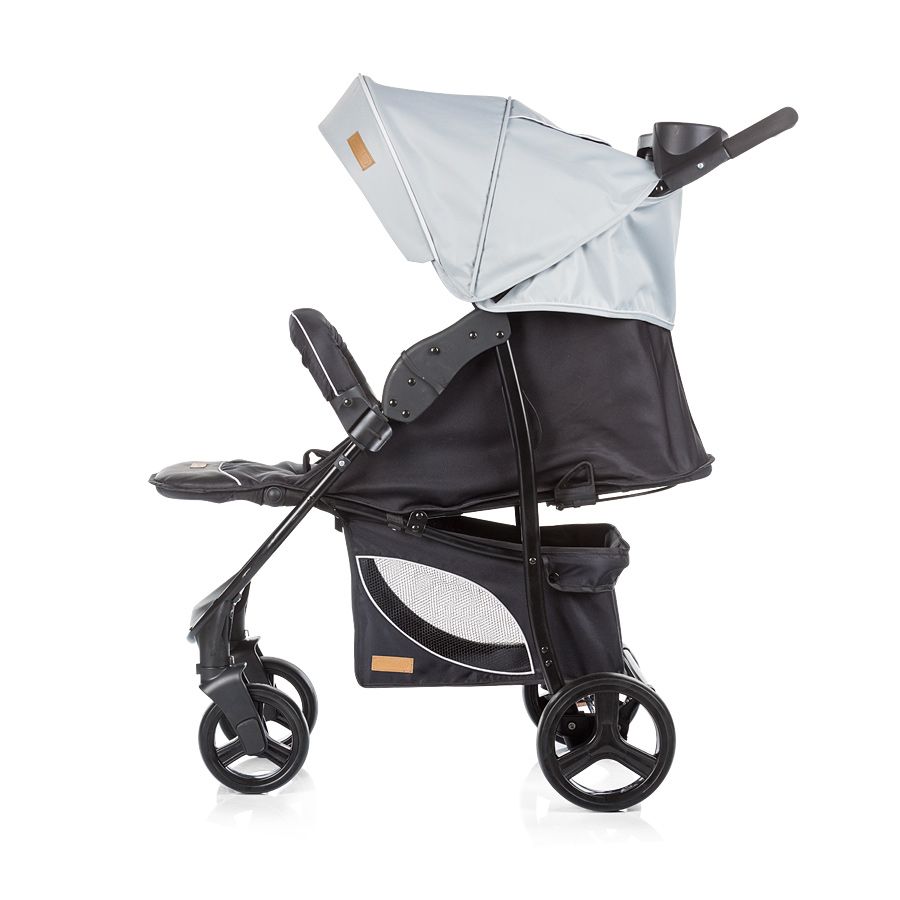 Детска количка със столче Пасо, сива,