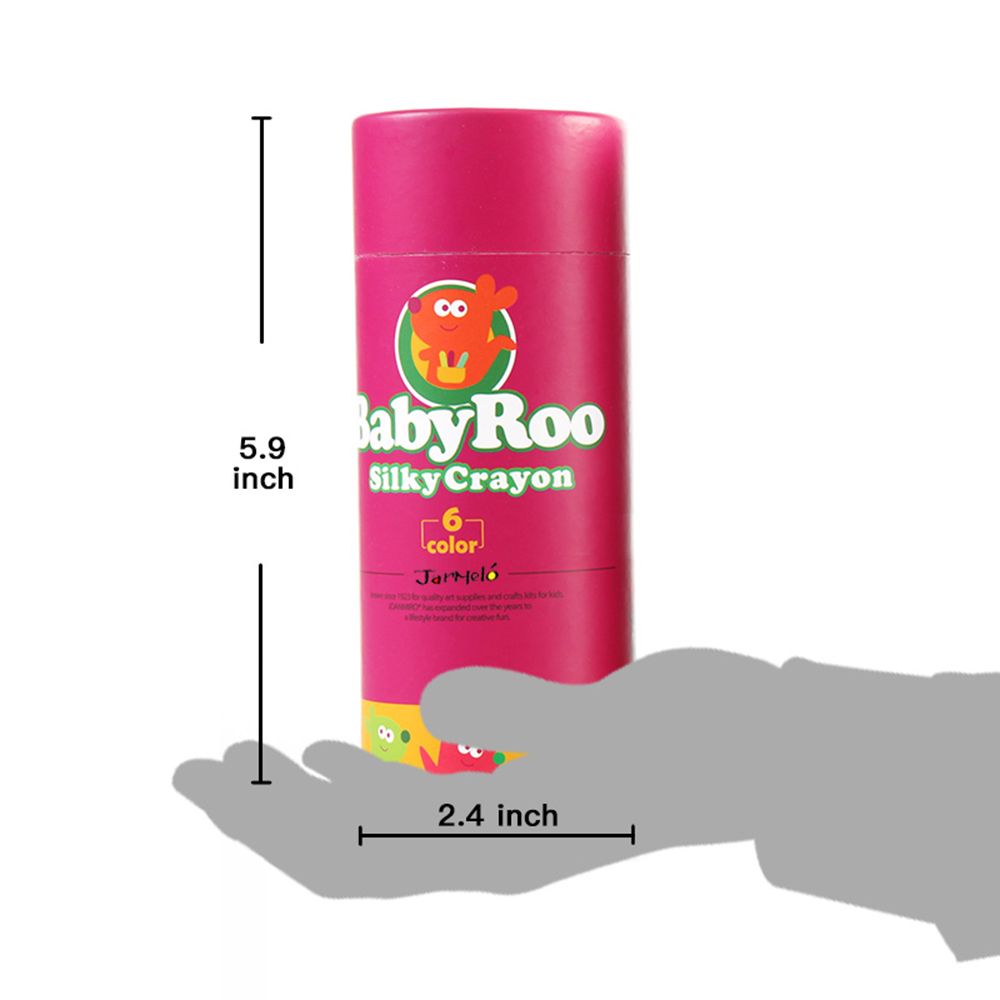 Пастели за най-малките BABY ROO, миещи се, 6 бр.