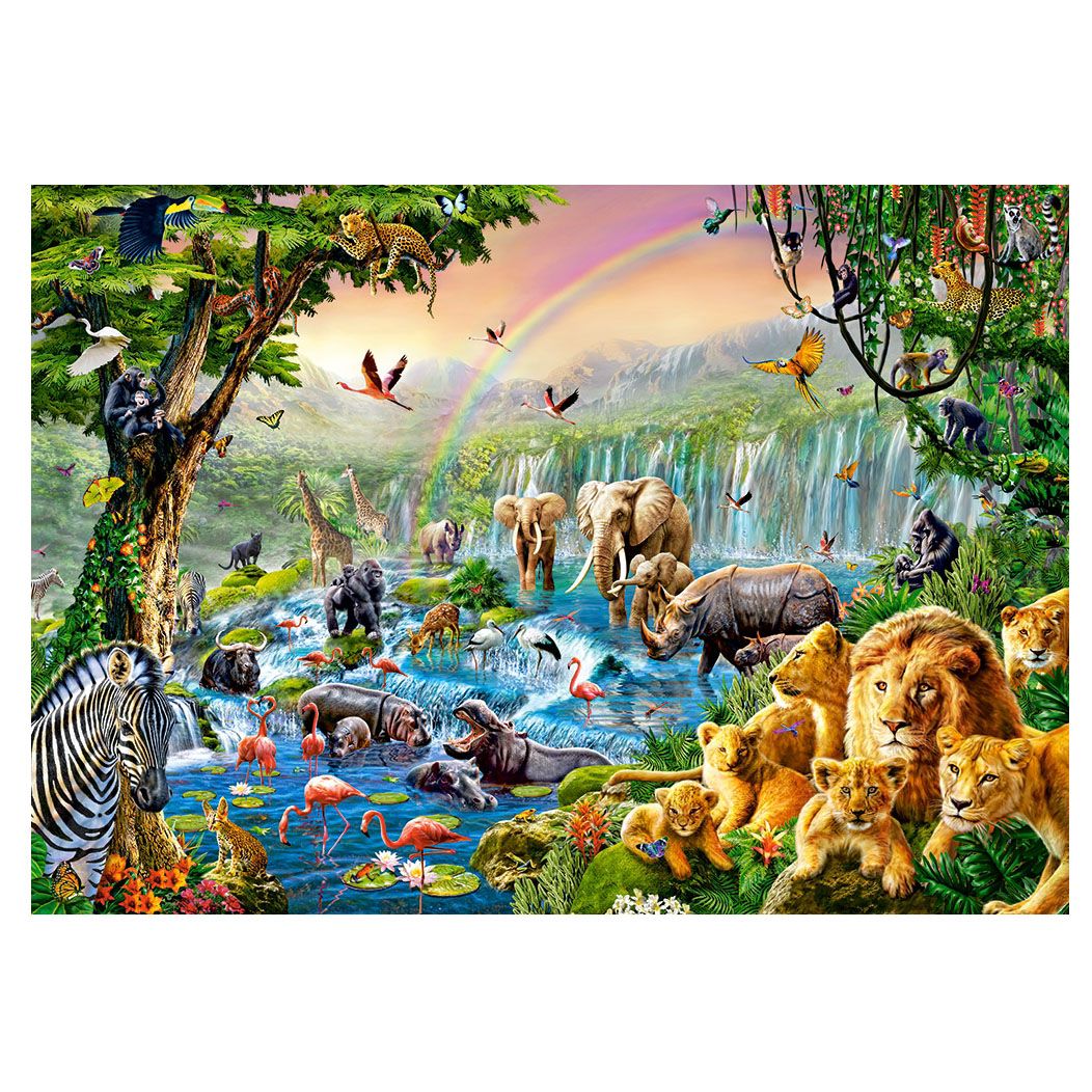 Река в джунглата, пъзел 500 части