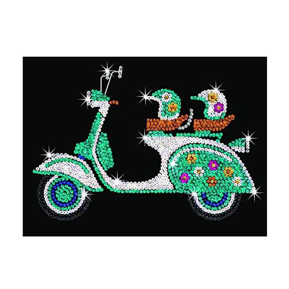 Изкуство с пайети, Скутер